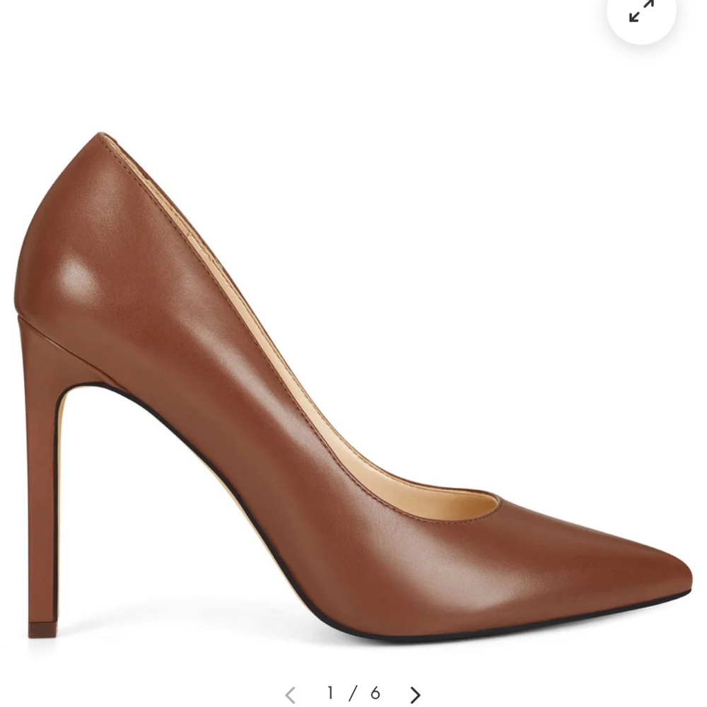 Nine West Tatiana Pointy Toe Pumps Brown 8 new